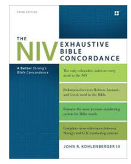 The NIV Exhaustive Bible Concordance